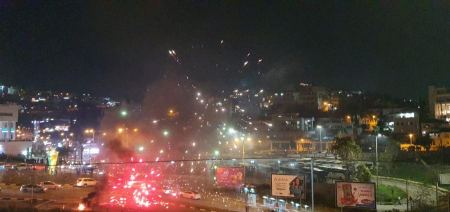 الشرطة تفرق مظاهرة في مدينة ام الفحم
